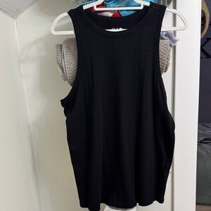 Maurices Black Ribbed Tank Top